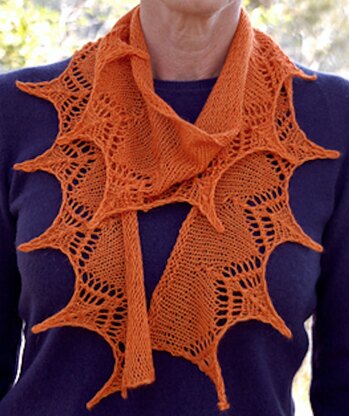 1 Ball 4 ply Lace Scarf