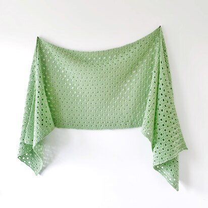 Dewdrop Sideways Shawl