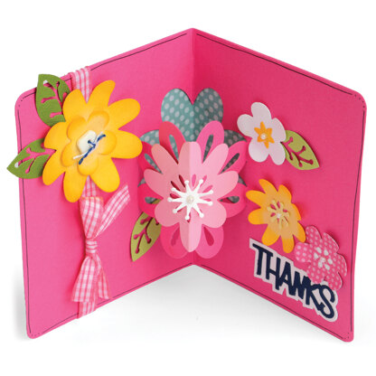 Sizzix Framelits Dies By Stephanie Barnard 21/Pkg - Flowers Drop-Ins Card