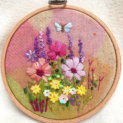 Keimprove Embroidery Kits with Flower Patterns Beginner Cross
