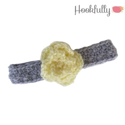 Lemon Rose Headband