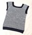 Houndstooth Crew Neck Vest