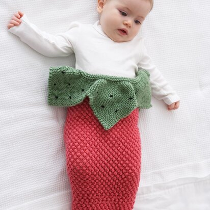 Strawberry Cocoon in Bernat Softee Baby Solids - knitting pattern