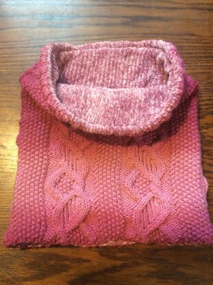 COZY double layered cowl