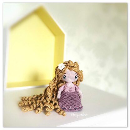 Rapunzel Princess Doll crochet amigurumi toy