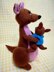 Knitted Kanga and Roo