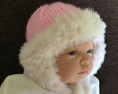 Baby Girl Winter Fur Hat