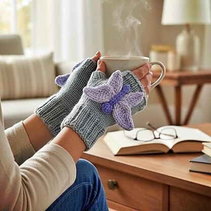 Butterfly Fingerless Gloves