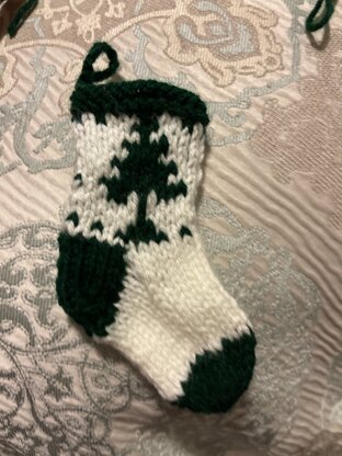 Mini Christmas stocking ornament