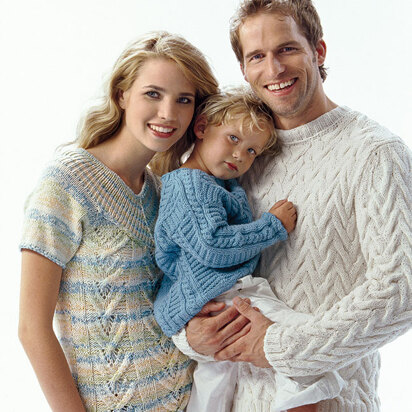 Man’s Sweater with Cables in Schachenmayr Sun City - 6045 - Downloadable PDF