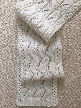 The Phoebe Lacy Cabled Scarf