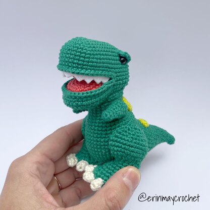 Henry the T-Rex Amigurumi Crochet Pattern by erinmaycrochet