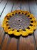 Crochet Sunflower Coasters