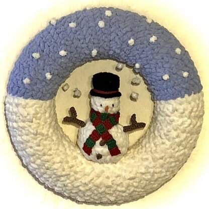 Christmas Decoration Snowman Wreath