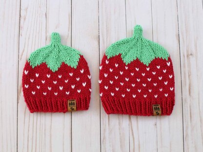 Strawberry Worsted Weight Hat