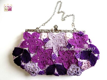 Lilac lace bag