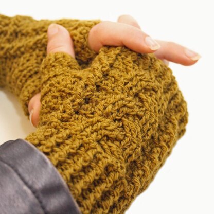 Braided Fingerless Mitts