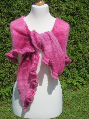 Strickanleitung Rosy Shawl