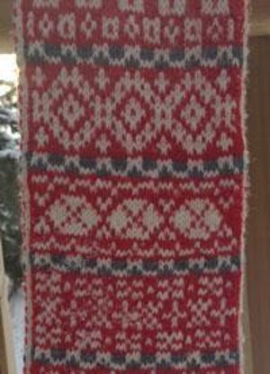 Stranded Advent Scarf 2013