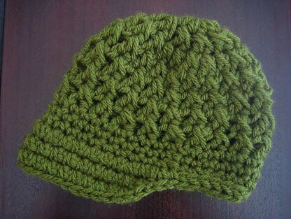 Cross Stitch Visor Newsboy Hat Crochet Pattern 178