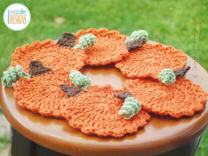 Tea Time Pumpkin Coasters