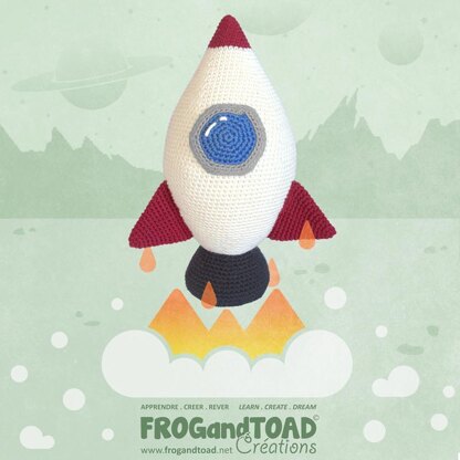 CHIBI Rocket Spaceship Fusée UFO Amigurumi FROGandTOAD Créations