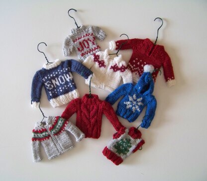 Tiny tree ornament sweaters reprise