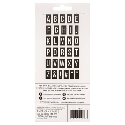 American Crafts Heidi Swapp - Care Free Alphabet Stamps