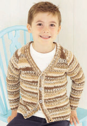 Shawl Collar and V Neck Cardigans in Sirdar Snuggly Baby Crofter DK - 4757 - Downloadable PDF