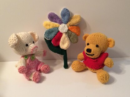 Knitkinz Bear & Piglet - for Your Office