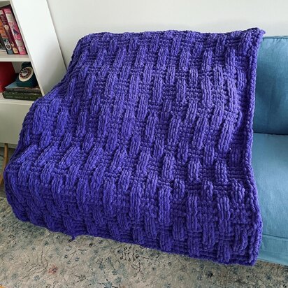 Lace Basket Weave Blanket