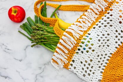 Crochet Boho Grocery Bag