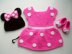 Minnie Mouse Baby Hat and Dress Outfit