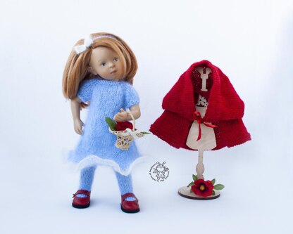 Outfit Red and blue for 13" dolls