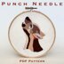 Red Wolf Pup Punch Needle Pattern