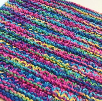 Hurdle Stitch Dishcloth