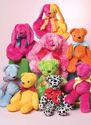 McCall's Stuffed Animals M6188 - Paper Pattern Size One Size Only