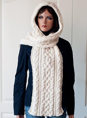 Hooded scarf "Lilja"