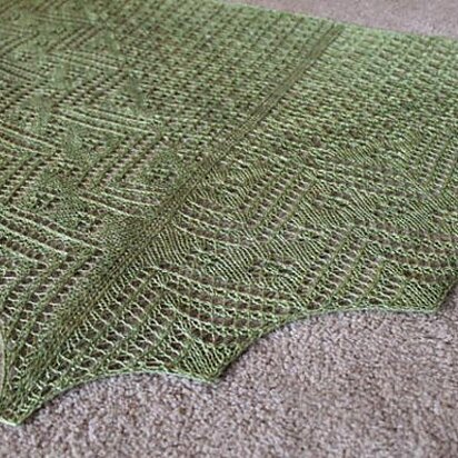 Vernal Equinox Shawl - knitting pattern