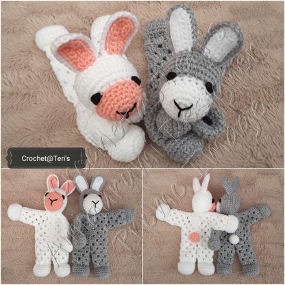 Bunny Rabbit Granny Hexagon Lovey