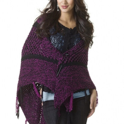 Subtle Sparkle Shawl in Caron Simply Soft Collection and Simply Soft Party - Downloadable PDF