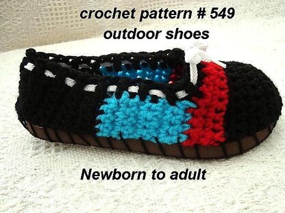 549 Crochet Espadrilles, sandals, booties, slippers, street shoes
