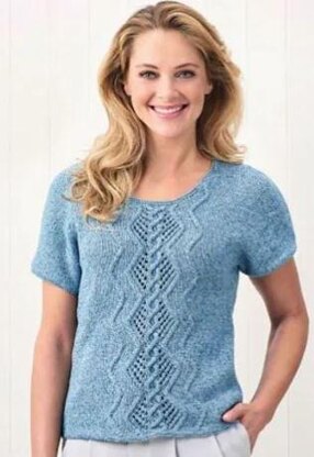 Denim Cable Panel Top