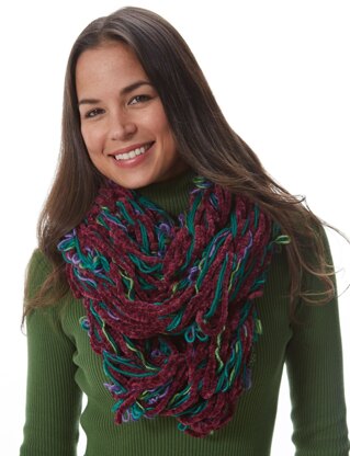 Pretty Pirouette Arm Knit Cowl in Patons Pirouette