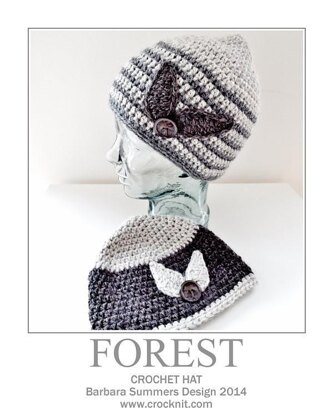 Crochet Hat FOREST USA