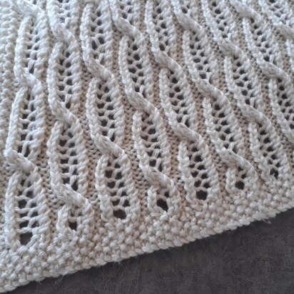 Filigree Lace Twist Pram & CotBlanket