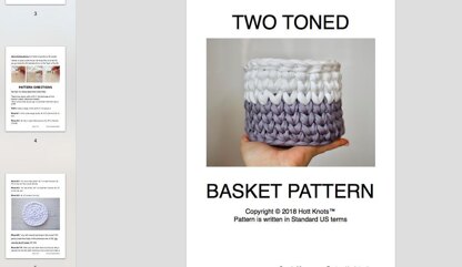 Two Toned Basket