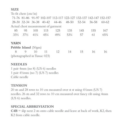 Sunbird in Rowan Pebble Island - ZB345-00006 - Downloadable PDF