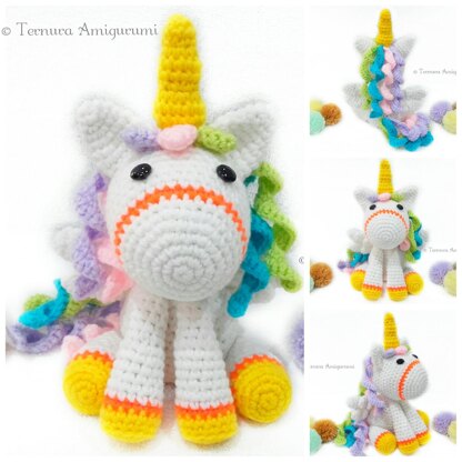 Crochet pattern little unicorn