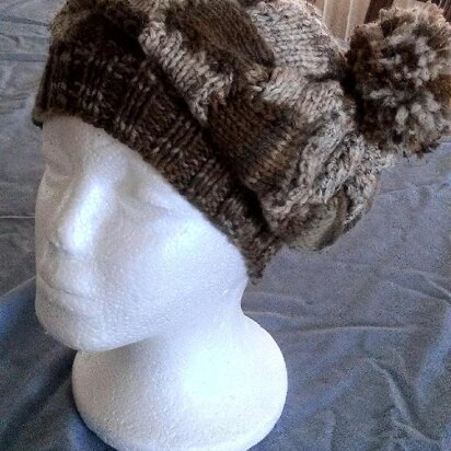 EZ Stockinette Stitch Entrelac Hat